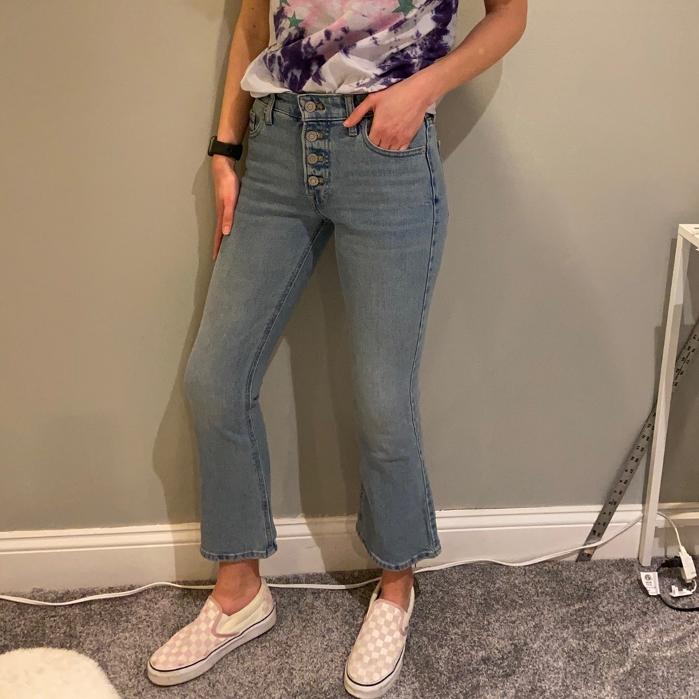 Lucky Brand Bridgette Crop Flare Jeans